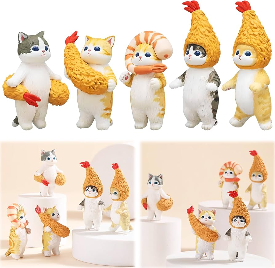 Amazon.co.jp: AAGWW ガチャポンのおもちゃ アニメフィギュア ネコ